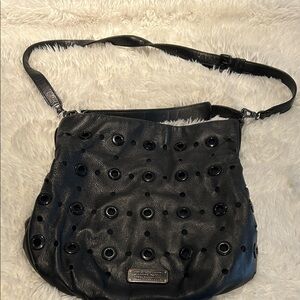 Marc By Marc Jacobs Black Eyelet Shoulder Bag